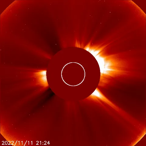 Image of solar wind