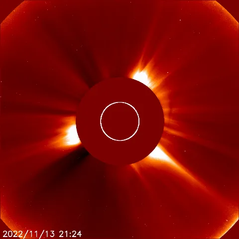 Image of solar wind