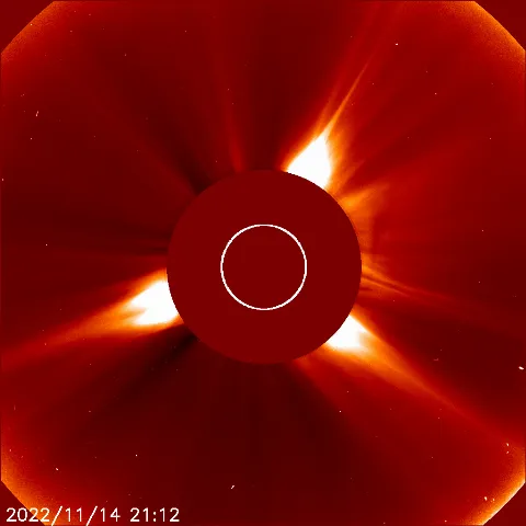 Image of solar wind