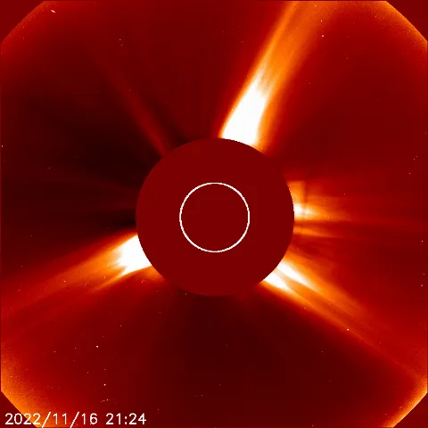 Image of solar wind