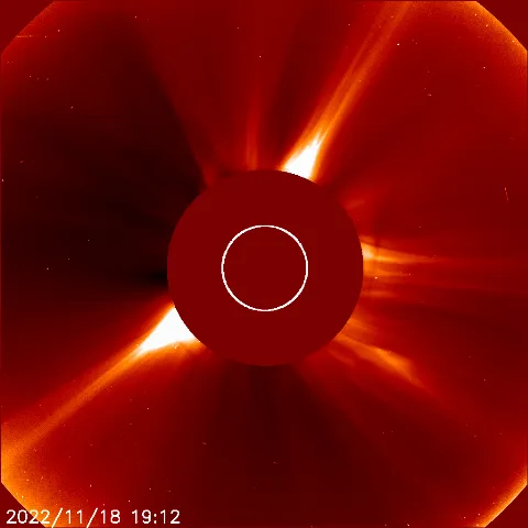 Image of solar wind