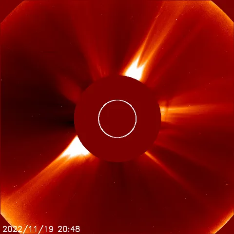 Image of solar wind