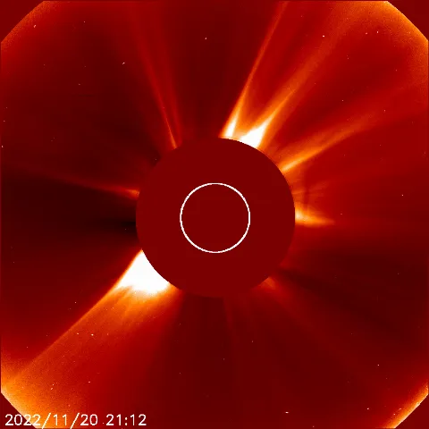 Image of solar wind