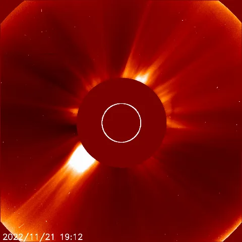 Image of solar wind