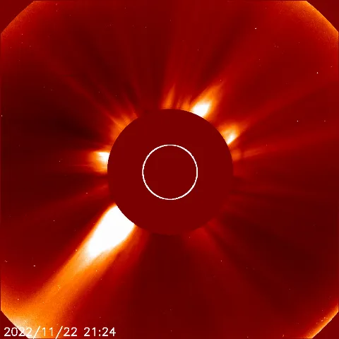 Image of solar wind