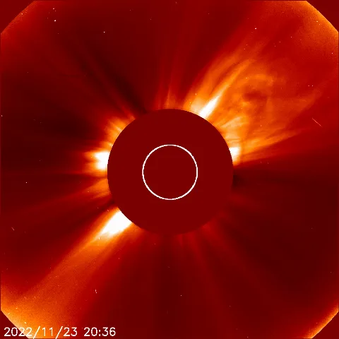 Image of solar wind