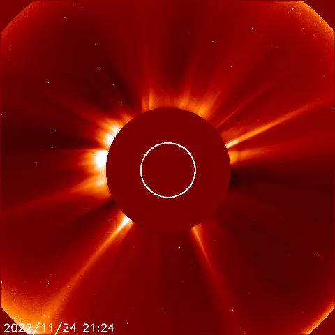 Image of solar wind