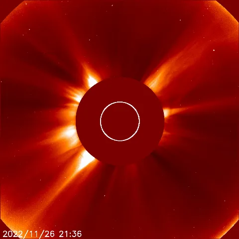 Image of solar wind