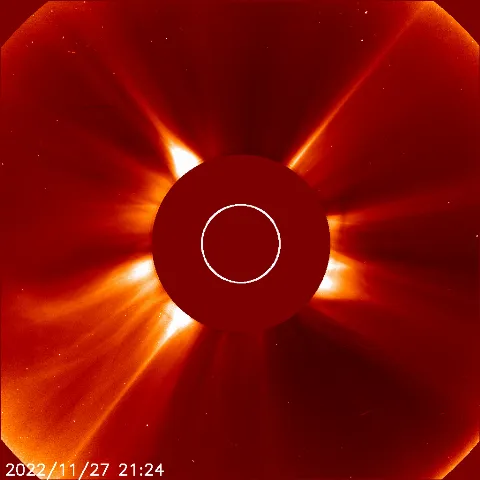 Image of solar wind