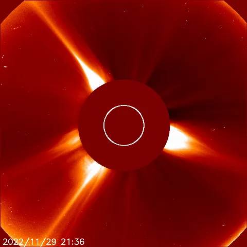 Image of solar wind