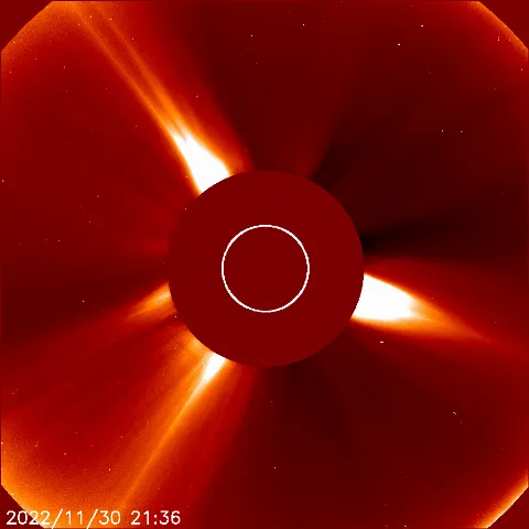 Image of solar wind