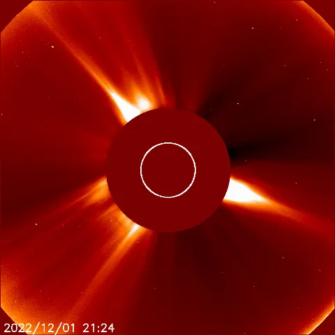 Image of solar wind