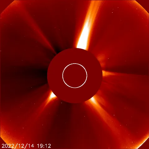 Image of solar wind