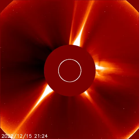 Image of solar wind