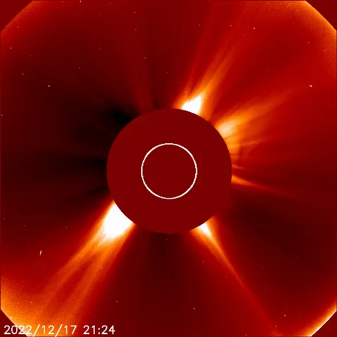 Image of solar wind