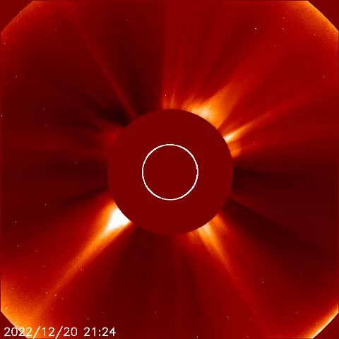 Image of solar wind