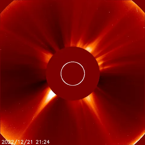 Image of solar wind