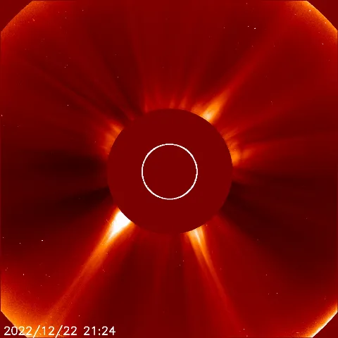 Image of solar wind