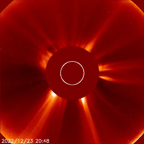 Image of solar wind