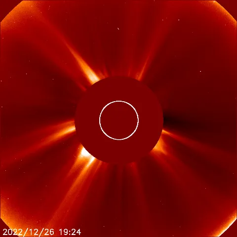 Image of solar wind