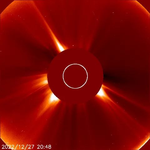 Image of solar wind