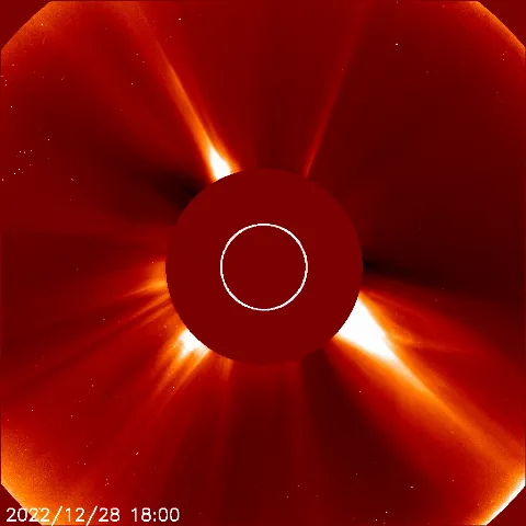 Image of solar wind