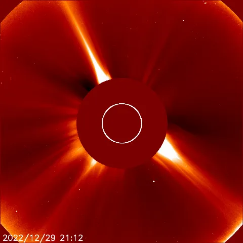 Image of solar wind