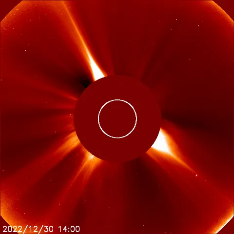 Image of solar wind