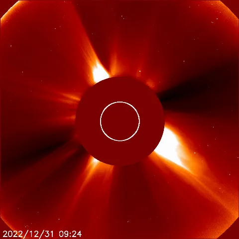 Image of solar wind