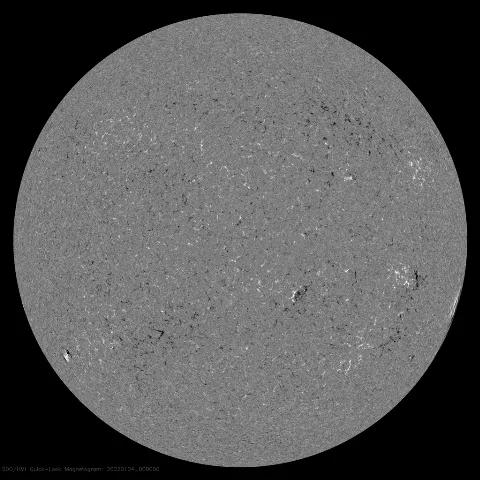 Image of Sun's magnetic field