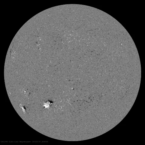 Image of Sun's magnetic field