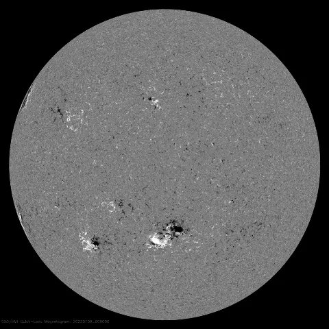 Image of Sun's magnetic field