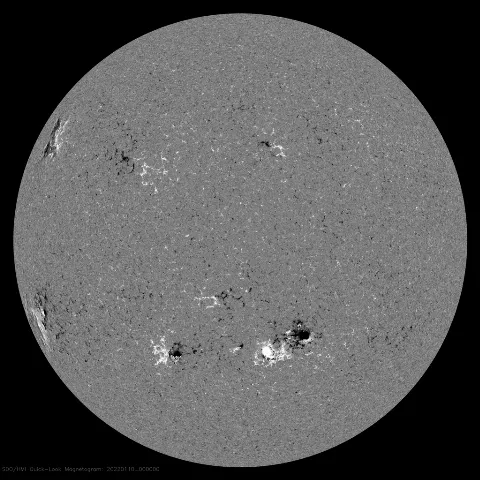 Image of Sun's magnetic field