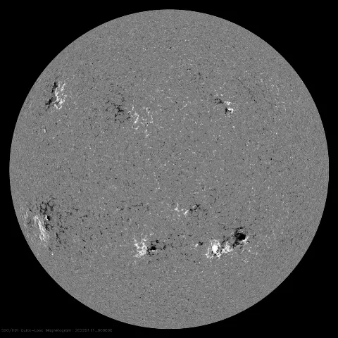 Image of Sun's magnetic field