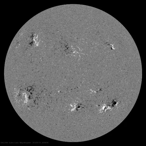 Image of Sun's magnetic field