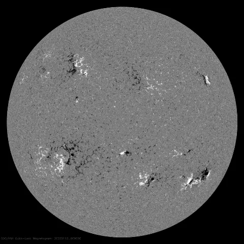 Image of Sun's magnetic field