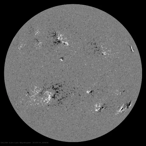 Image of Sun's magnetic field