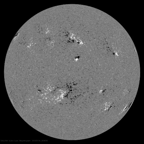 Image of Sun's magnetic field