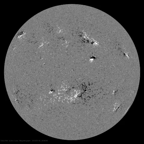 Image of Sun's magnetic field