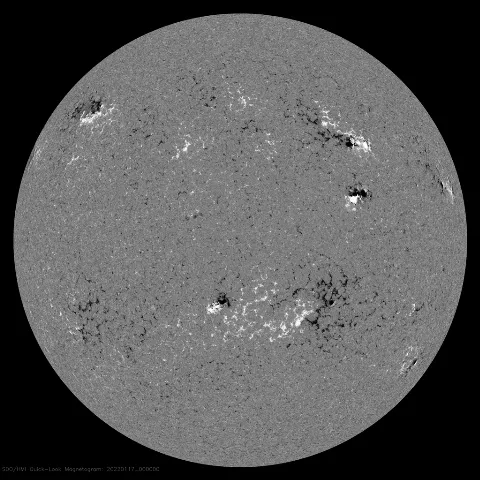 Image of Sun's magnetic field