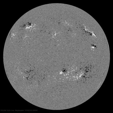 Image of Sun's magnetic field