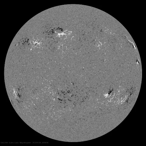 Image of Sun's magnetic field