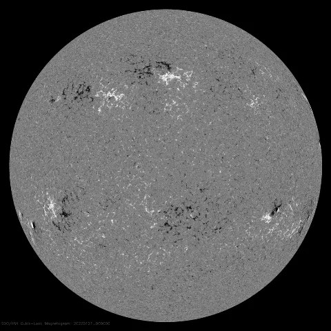 Image of Sun's magnetic field