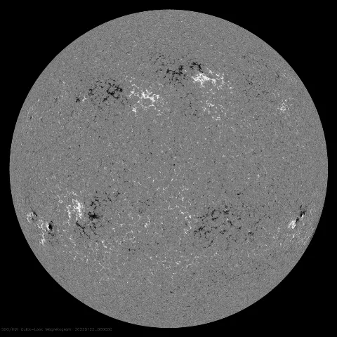 Image of Sun's magnetic field