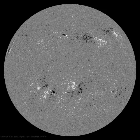 Image of Sun's magnetic field