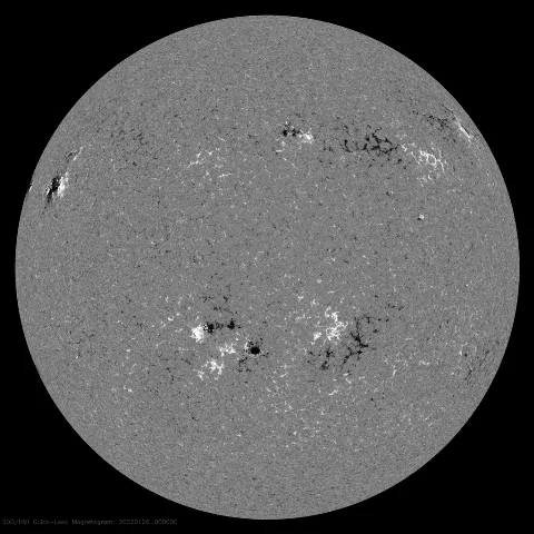 Image of Sun's magnetic field