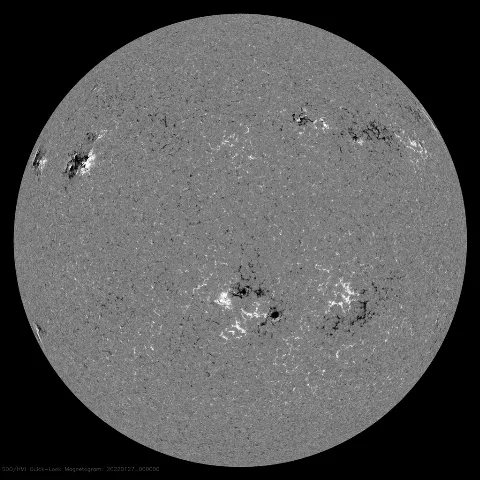 Image of Sun's magnetic field