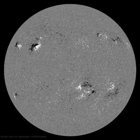 Image of Sun's magnetic field