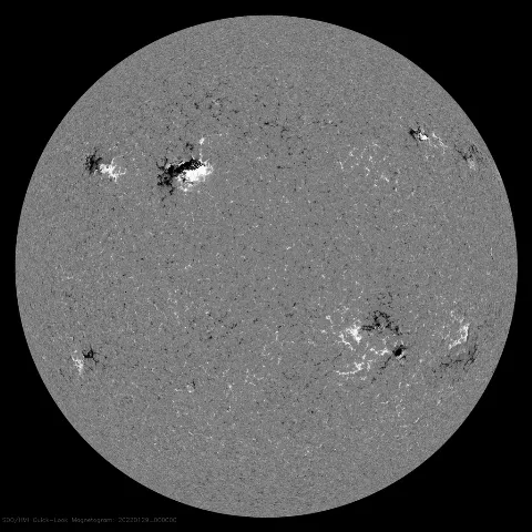 Image of Sun's magnetic field