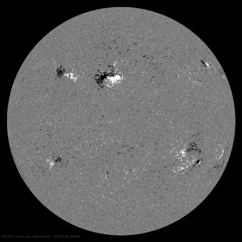 Image of Sun's magnetic field